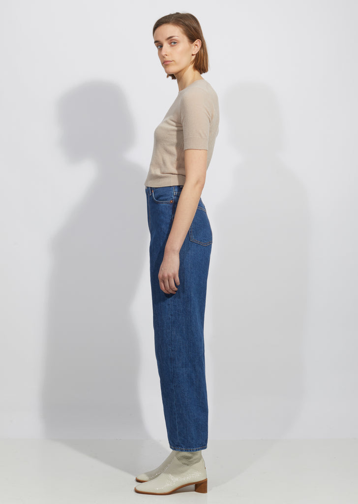 1993 Dark Blue Trash 5-Pocket Jeans — 32" Inseam