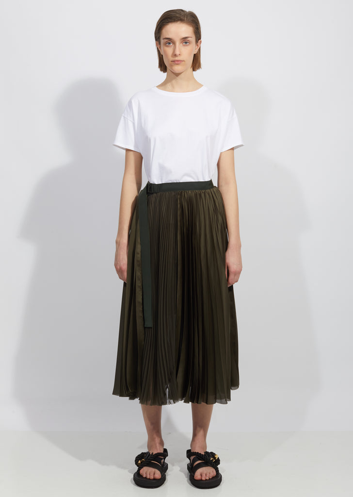 Solid Satin Skirt