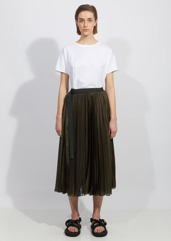 Solid Satin Skirt