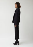 Soft Wool & Mohair Melton Fitted Blouson