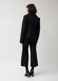Soft Wool & Mohair Melton Fitted Blouson