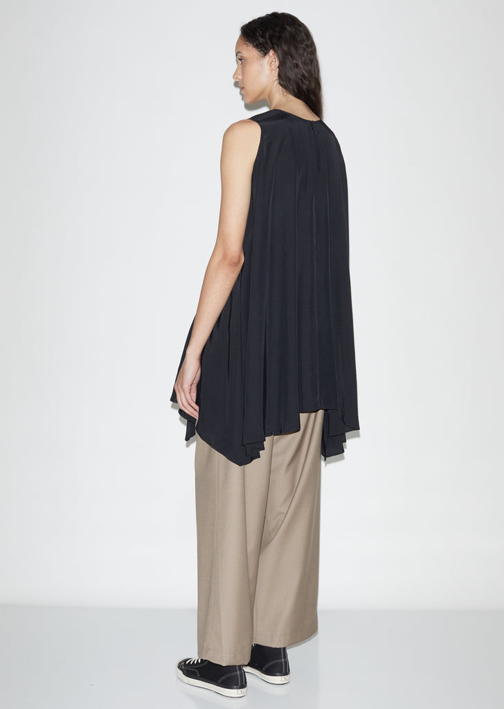 Flared Belted Blouse