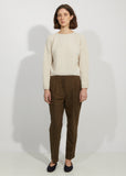 Wool & Cashmere Ribbed Crewneck Sweater