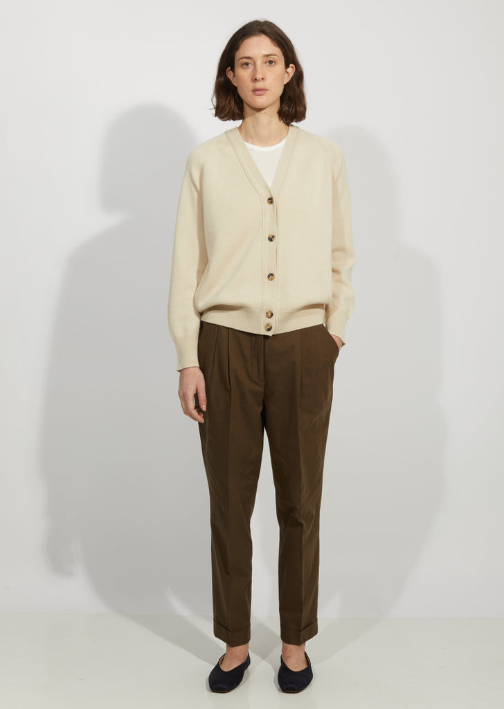 Cashmere & Cotton V-Neck Cardigan