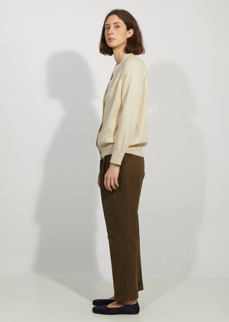 Cashmere & Cotton V-Neck Cardigan