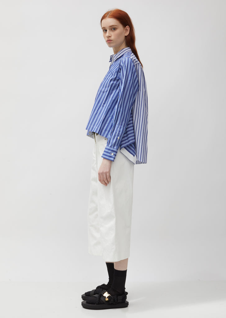 Cotton Poplin Stripe Shirt