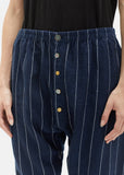 Handwoven Striped Wool Trouser