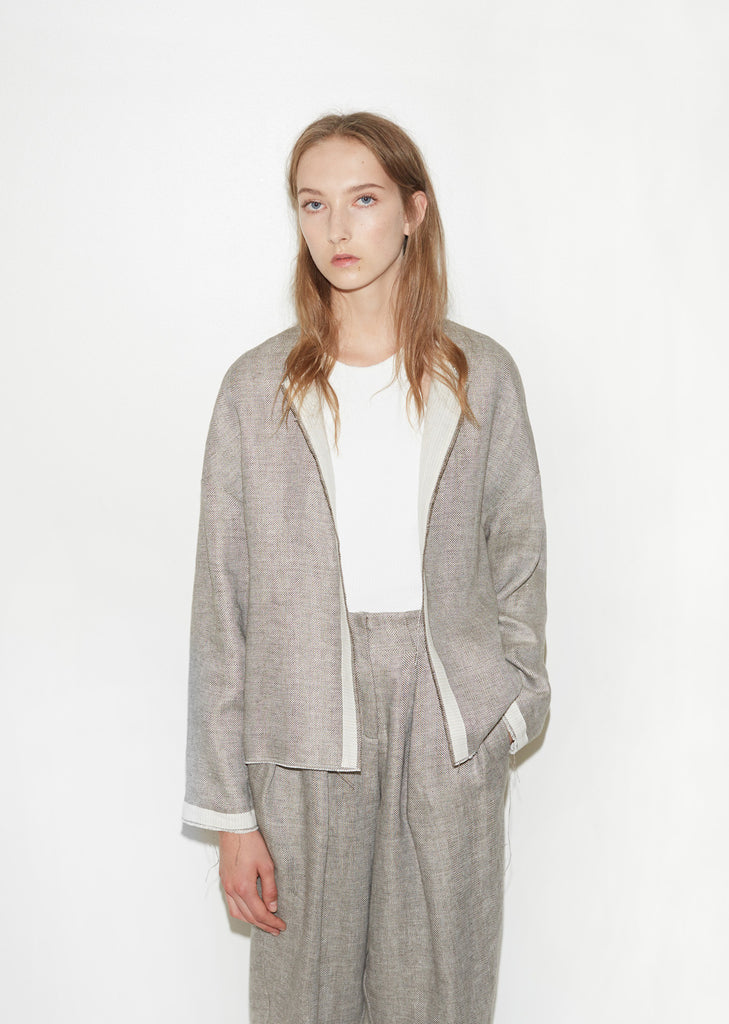 Reversible Linen Jacket