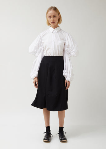 Wool Gabardine Skirt