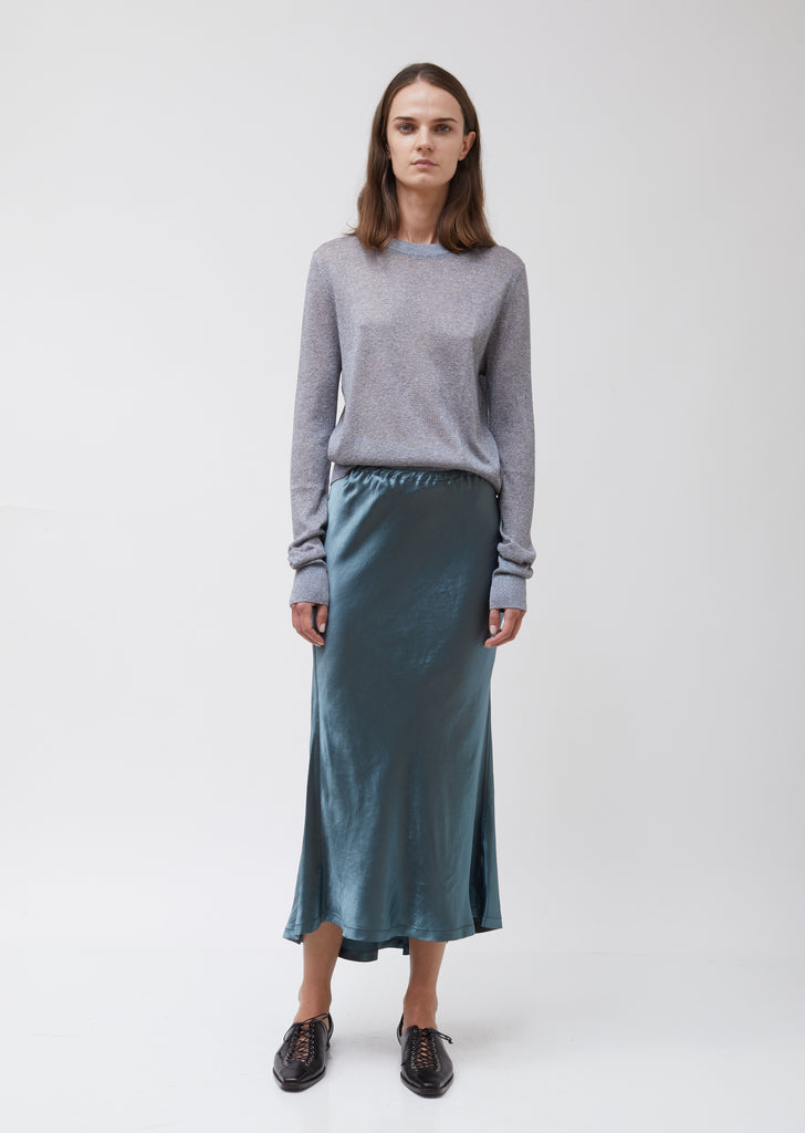 Xael Fluid Satin Bias Midi Skirt