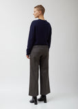 Wool Sharkskin / Stripe Pants
