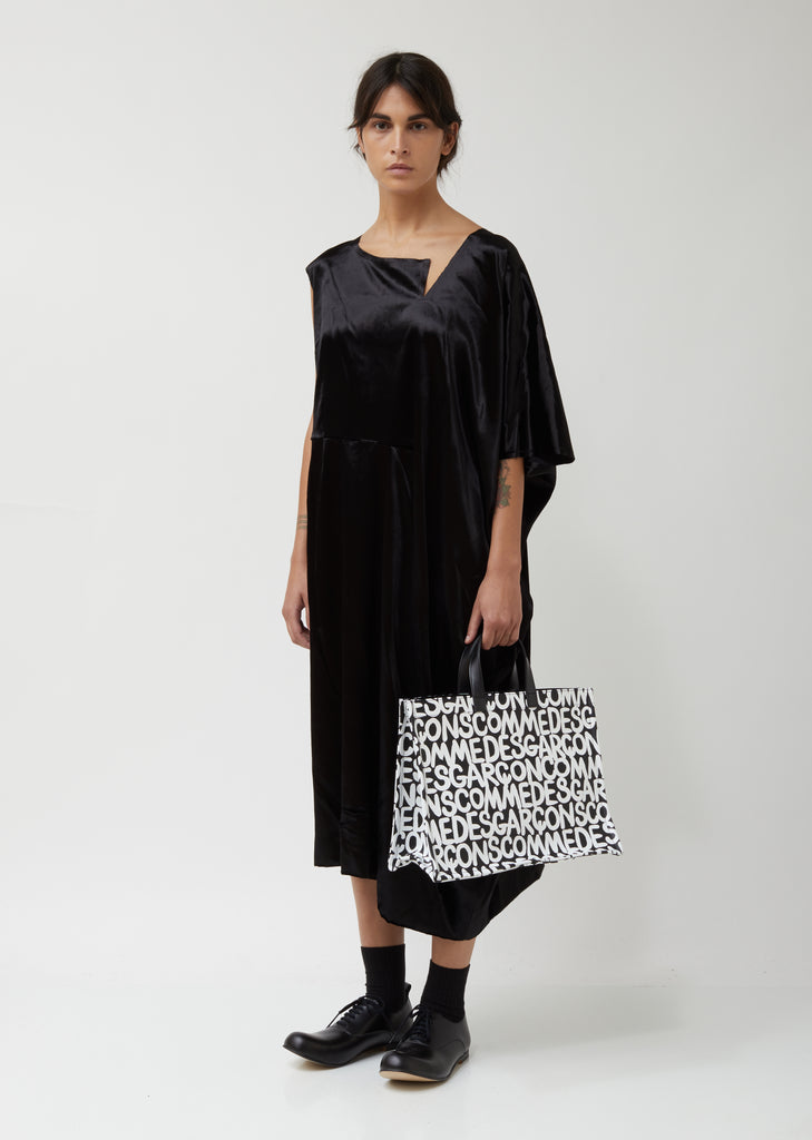 Printed Synthetic Leather Tote Bag