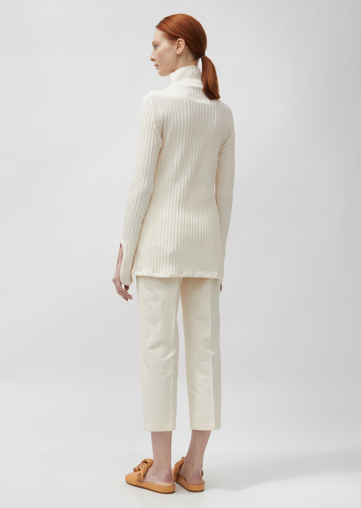 Ribbed Long Sleeve Turtleneck Top