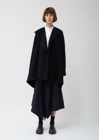 Wool Melton Swing Coat