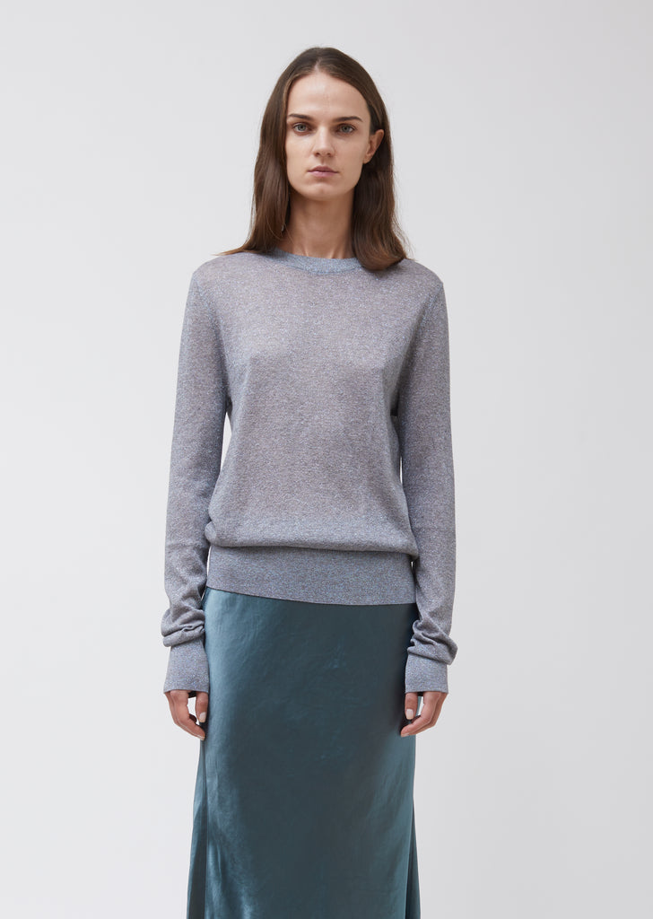 Pierre Lurex Melange Crewneck Sweater