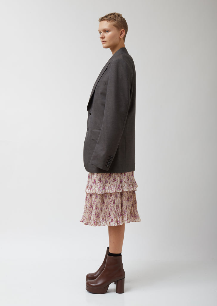 Wool Sharkskin Blazer