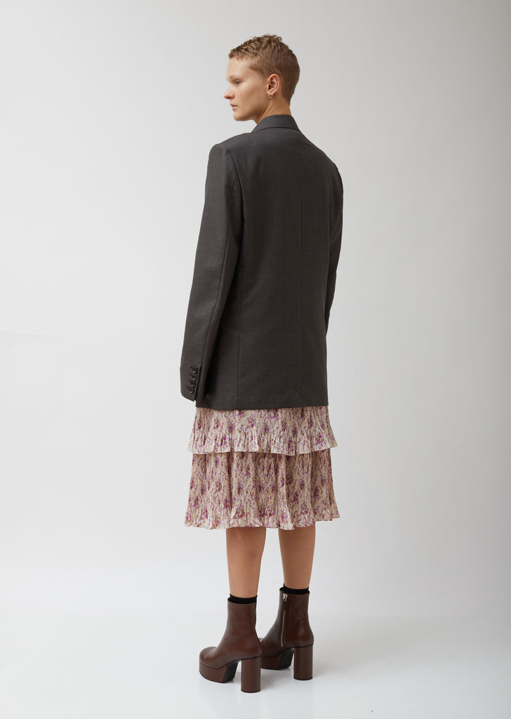 Wool Sharkskin Blazer