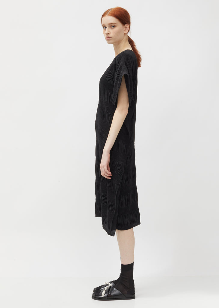 No.3 Pleated Crepe Dress