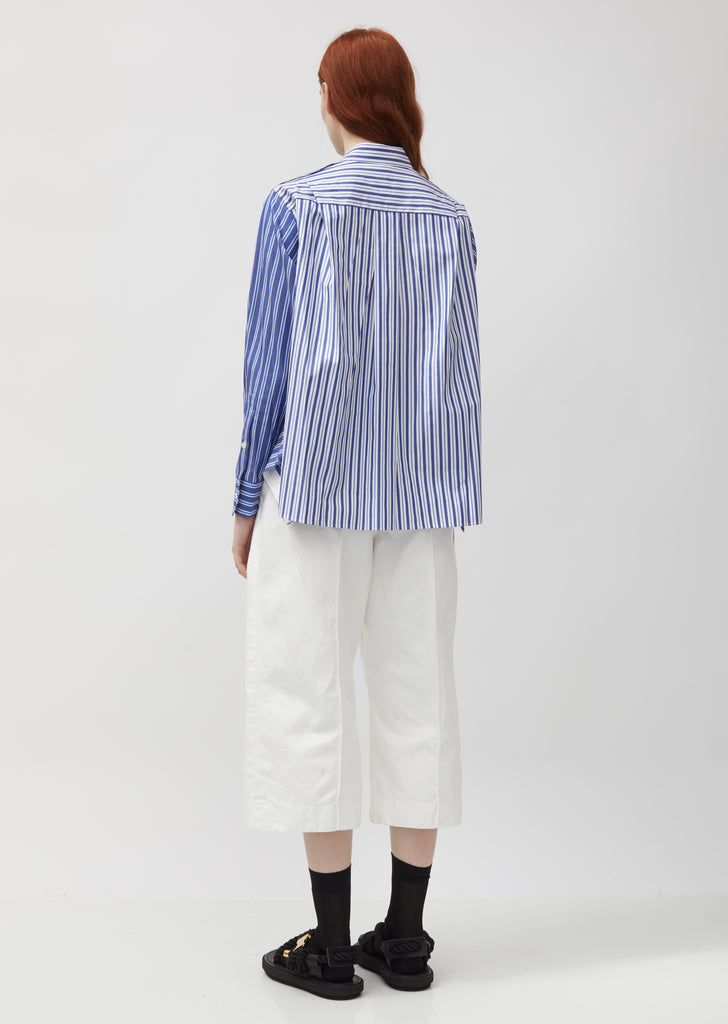 Cotton Poplin Stripe Shirt