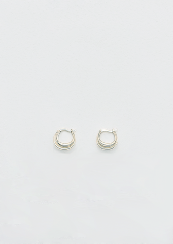 Gold Triple Francois Hoops
