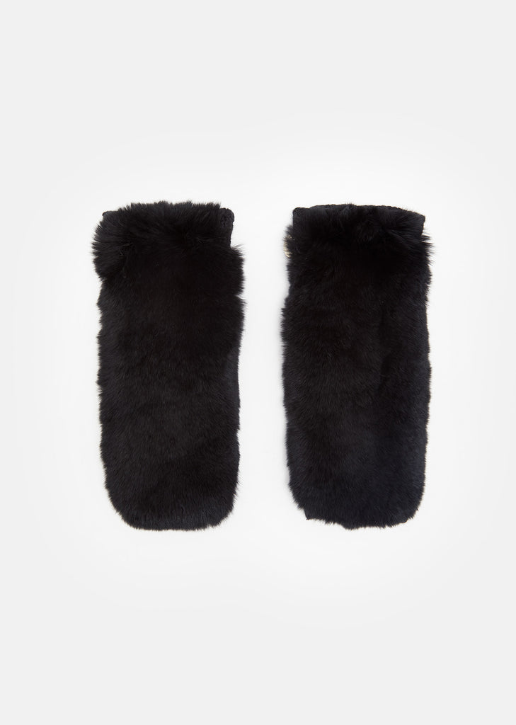 Fur Fingerless Gloves