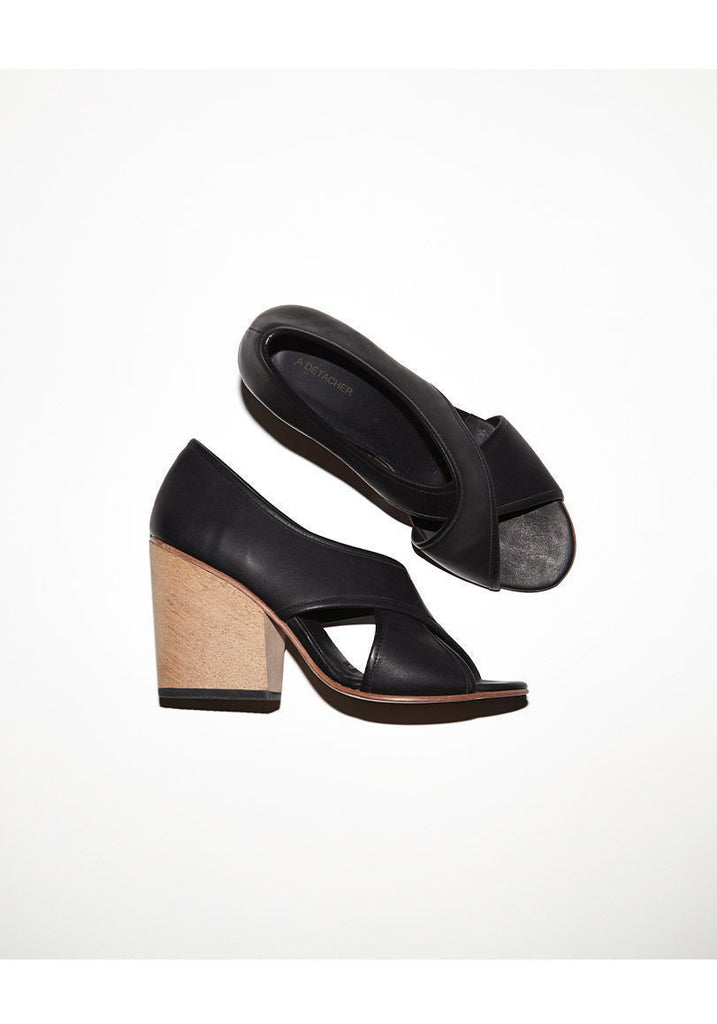 Cross Strap Open Toe Heel
