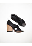 Cross Strap Open Toe Heel