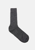 Ramie Short Socks in Charcoal Grey