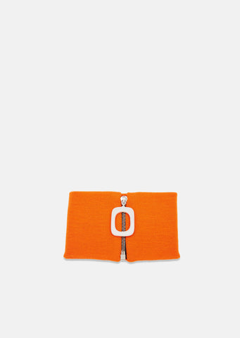 Neckband With Zip Detail