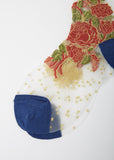 See Through Flower Socks