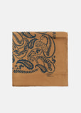 Oversized Paisley Silk Twill Bandana