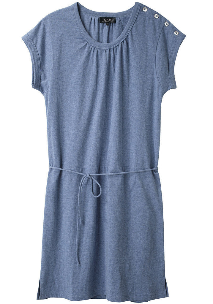 Buttoned Indigo Dress
