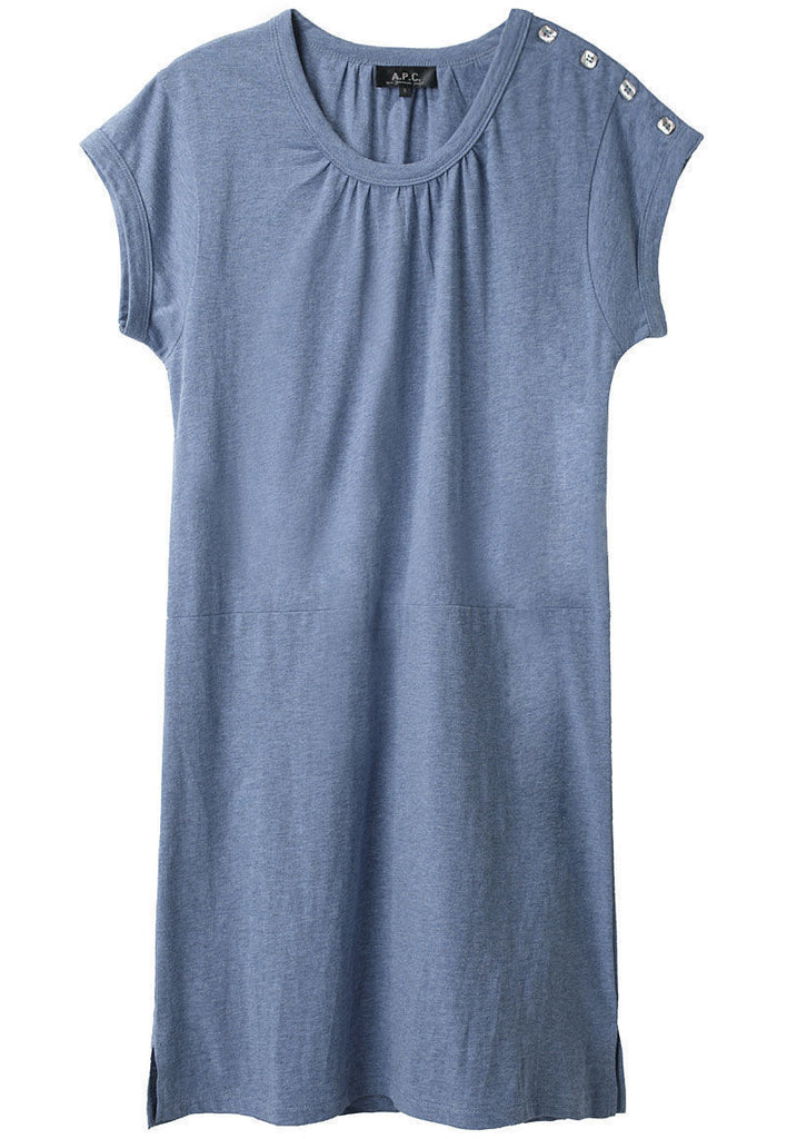 Buttoned Indigo Dress