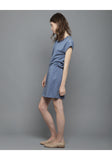 Buttoned Indigo Dress