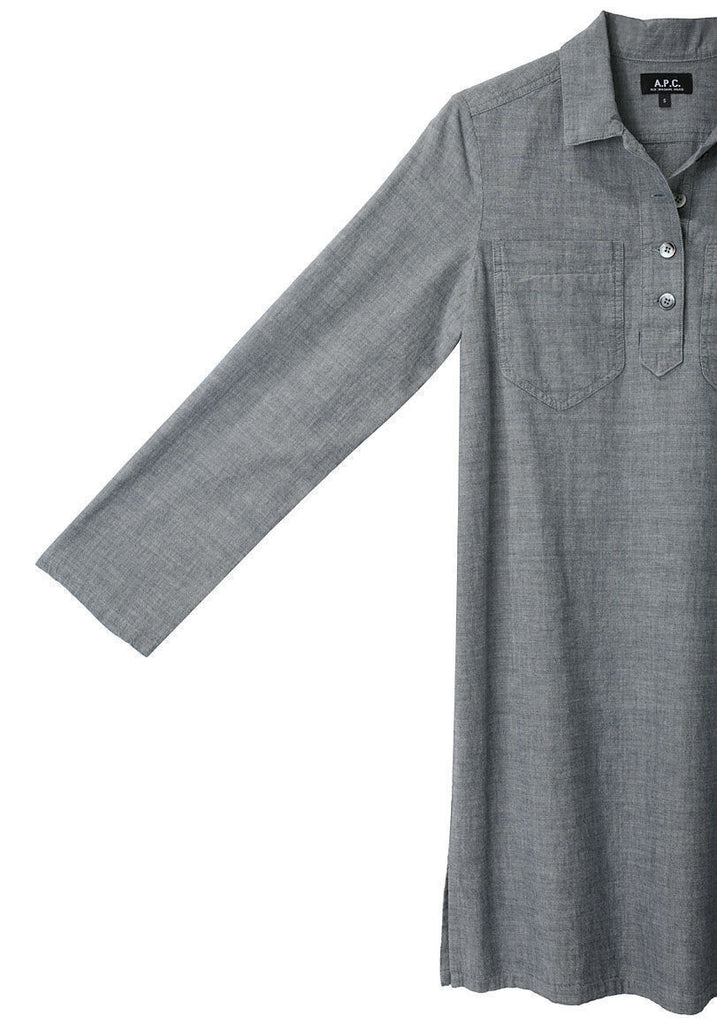 Chambray Shirtdress