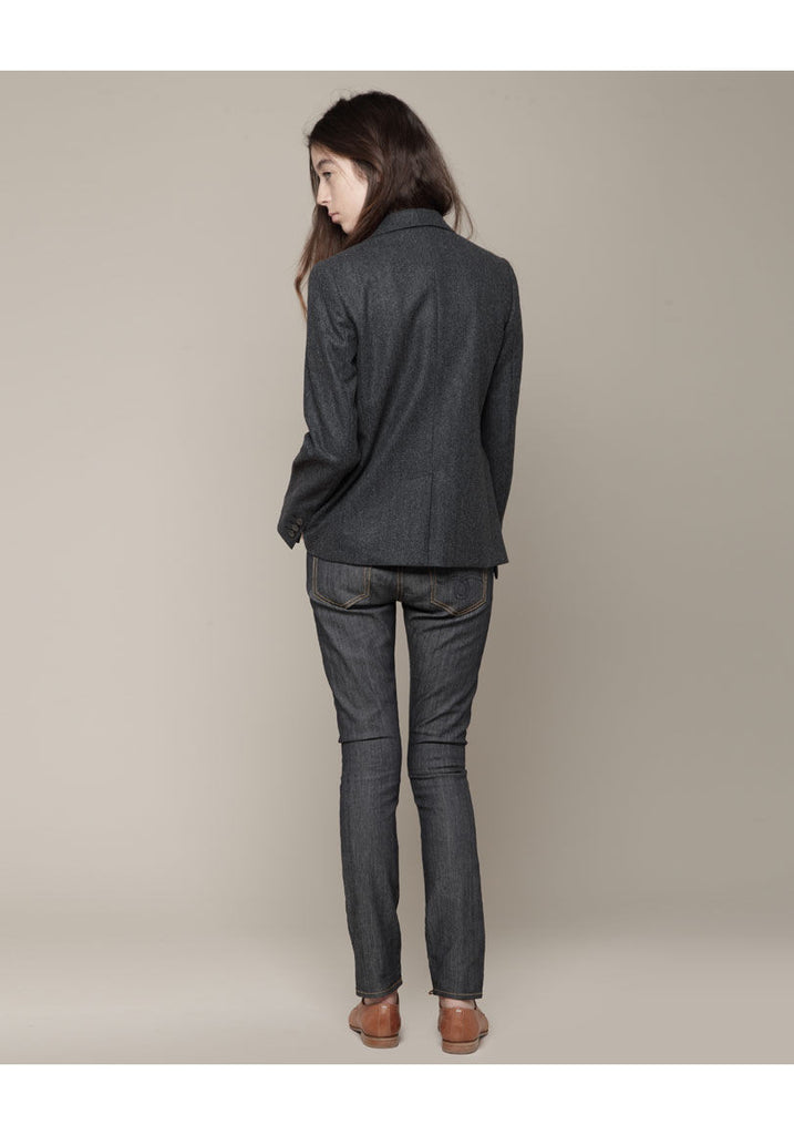 Chevron Flannel Blazer