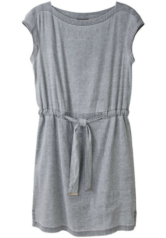 Drawstring Linen Dress