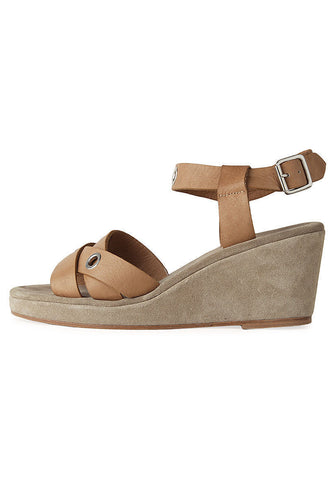 Eyelet Wedge Sandal