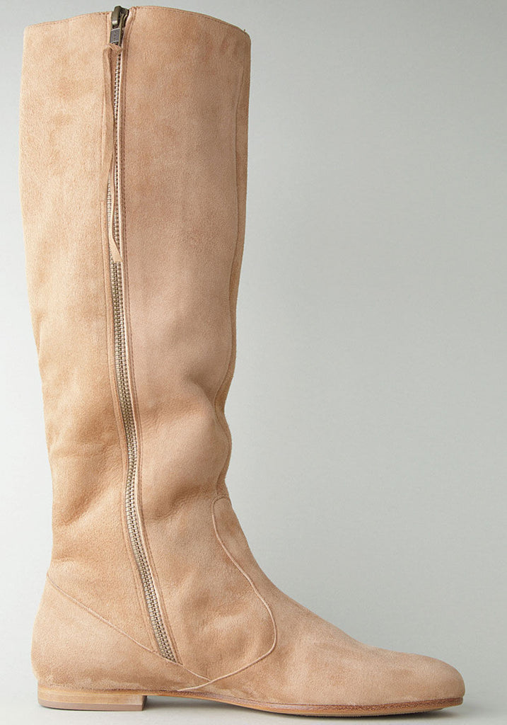 Flat Suede Boot