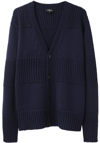 Jacquard Stripe Cardigan