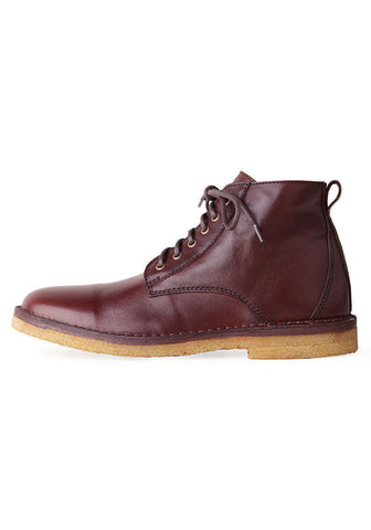 Lace-Up Crepe Sole Boot