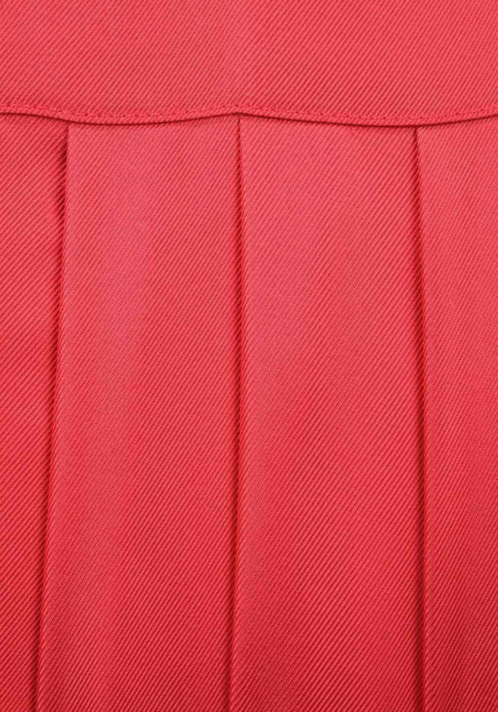 Pleated Rouge Skirt