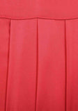 Pleated Rouge Skirt