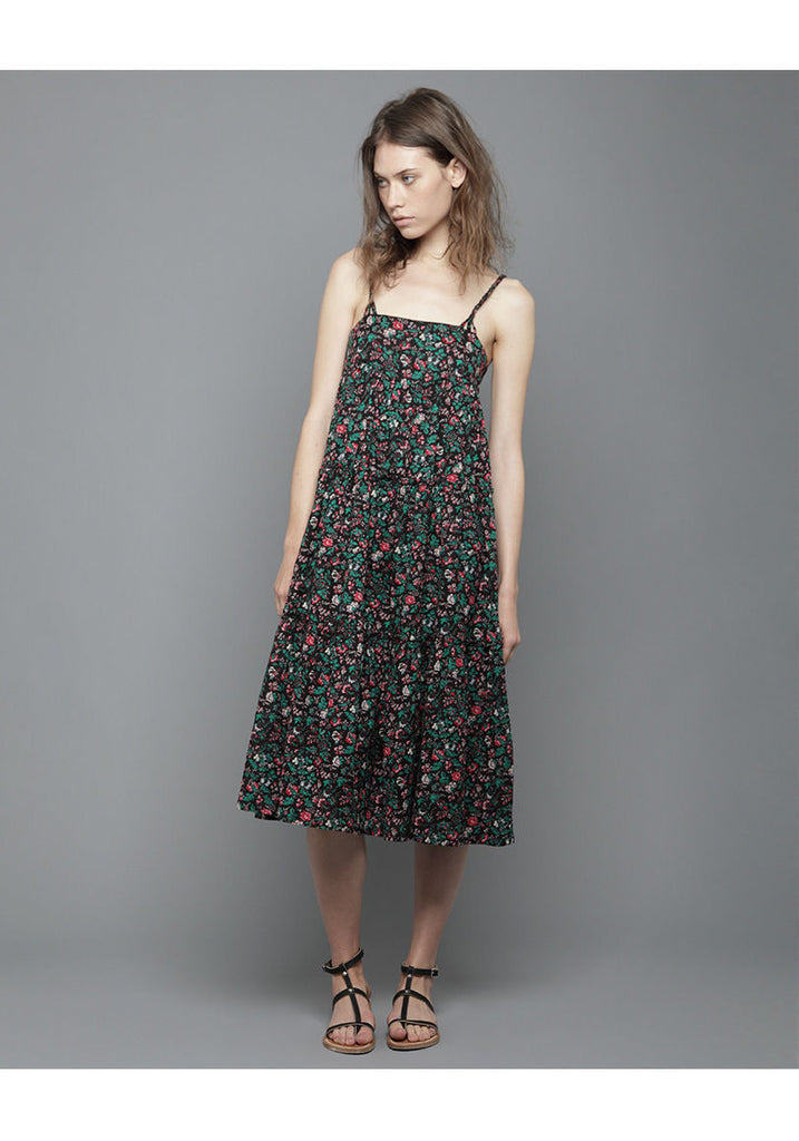 Tiered Floral Dress