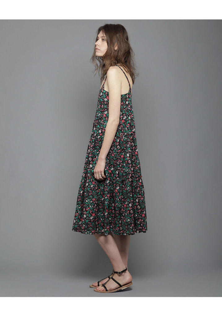 Tiered Floral Dress