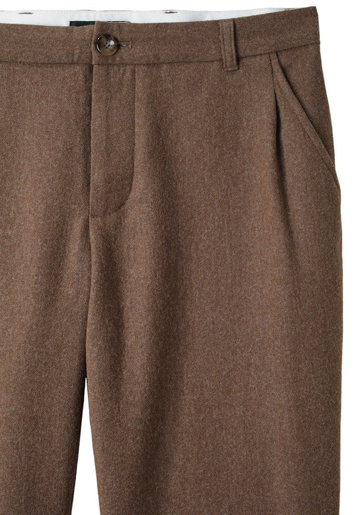 Pleated Flannel Pant