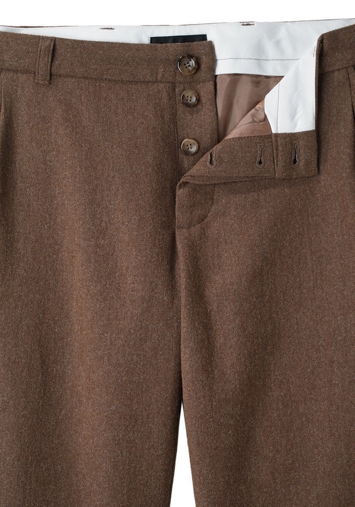Pleated Flannel Pant