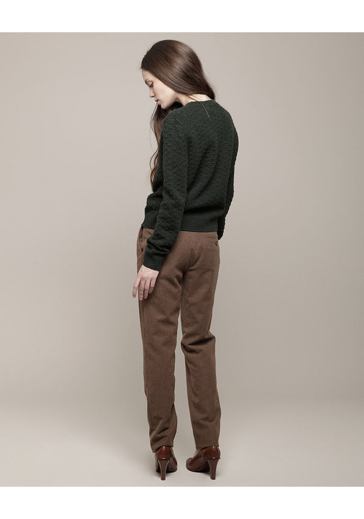 Pleated Flannel Pant