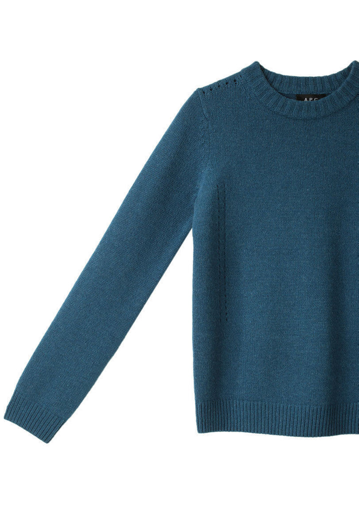 Pointelle Wool Pullover