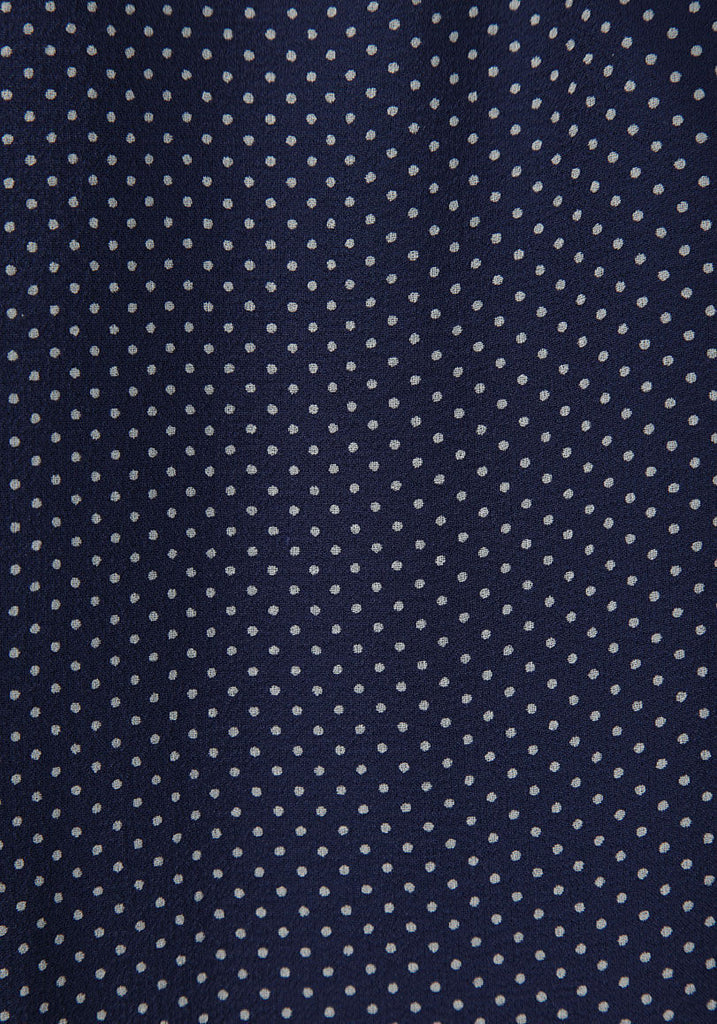 Polka-Dot Chiffon Blouse